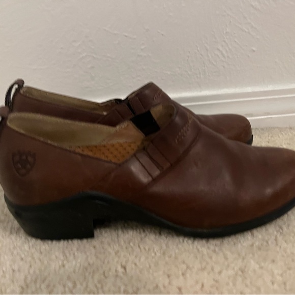 Ariat Brown leather clog slip on - Picture 6 of 6